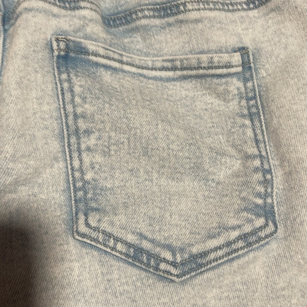 Celebrity Pink denim shorts light wash elastic wait and drawstring frayed sz XXl - Picture 7 of 11